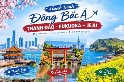 HÀ NỘI - THANH ĐẢO - FUKUOKA – JEJU 7 NGÀY 6 ĐÊM, BAY SHANDONG AIRLINES