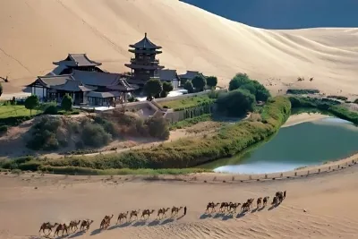 HÀ NỘI - ĐÔN HOÀNG - CON ĐƯỜNG TƠ LỤA - GIA DỤC QUAN - TỬU TUYỀN - TRƯƠNG DỊCH - ĐỊA MẠO ĐAN HÀ 6N5Đ BAY BAMBOO AIRWAYS